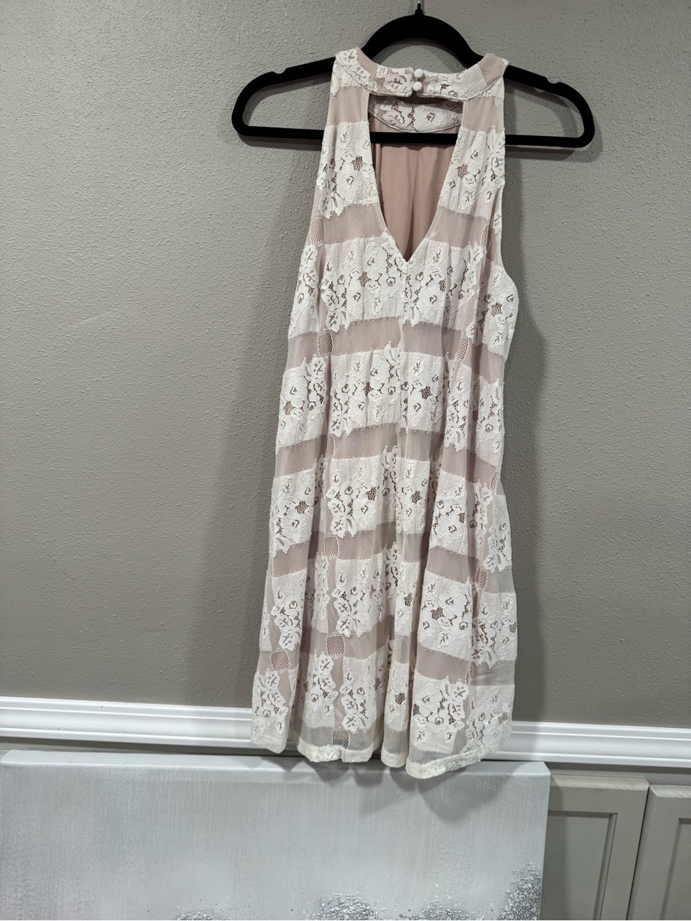 NWT Filly Flair Sleeveless Lace A-Line Lace Dress - Picture 6 of 7